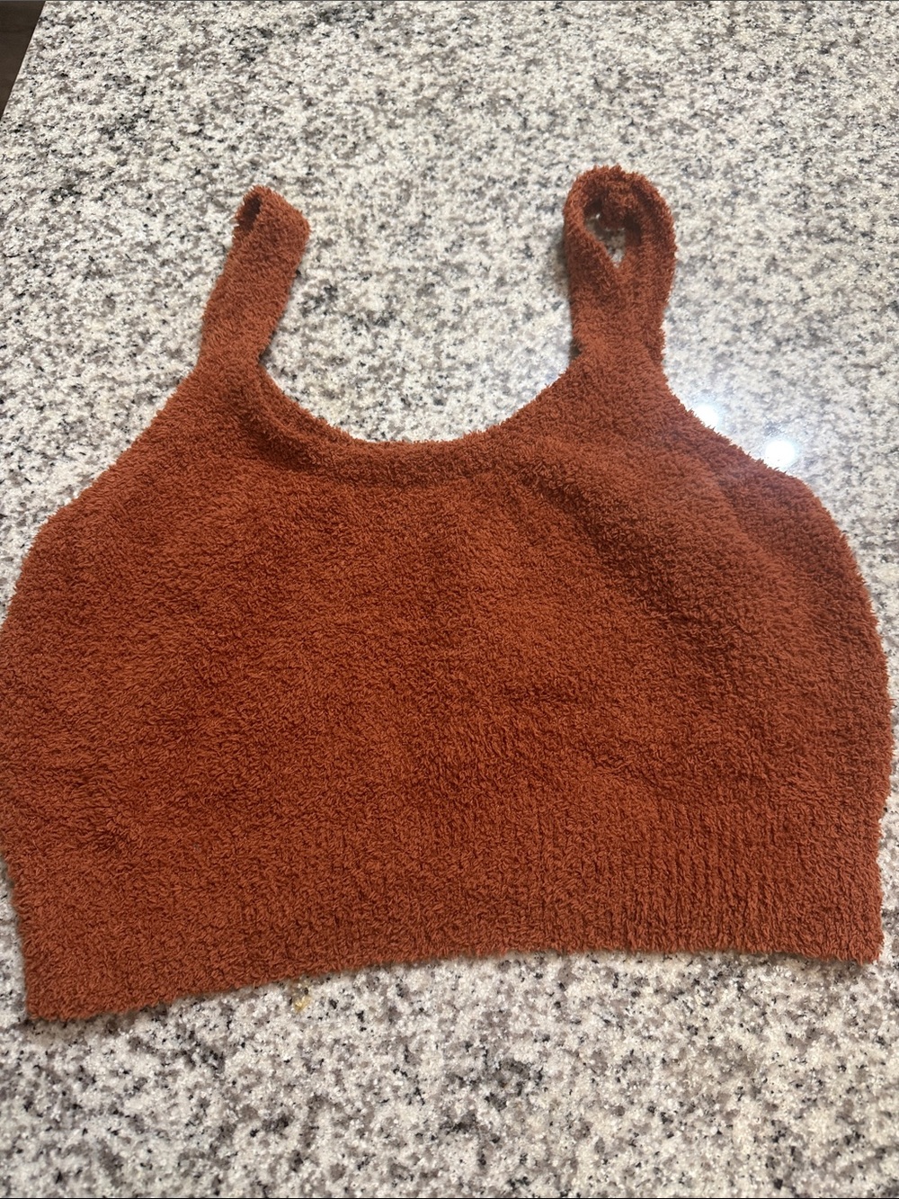 Target Women's Rust Brushed Knit Tank Top